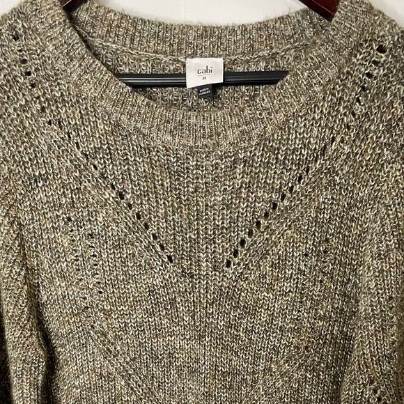 Cabi #4278 The Tunic Dress Fall 2022 Cozy Knit Artichoke Green Grey Dress Size M - Picture 5 of 16